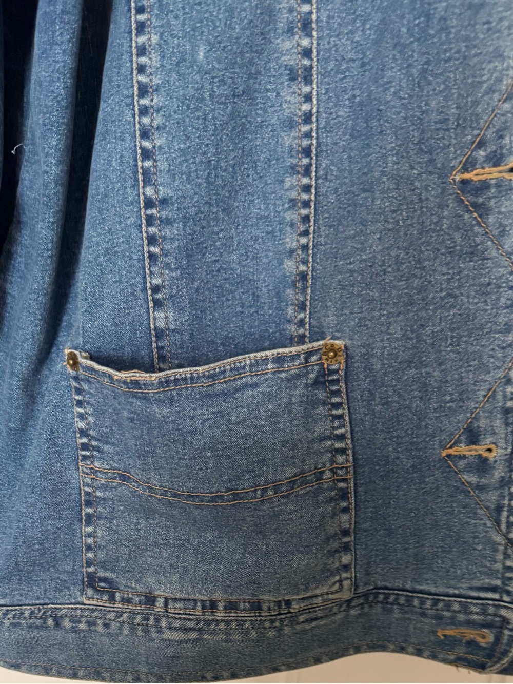 Denim&Co Light Blue Oversized Jean Jacket - Picture 2 of 5